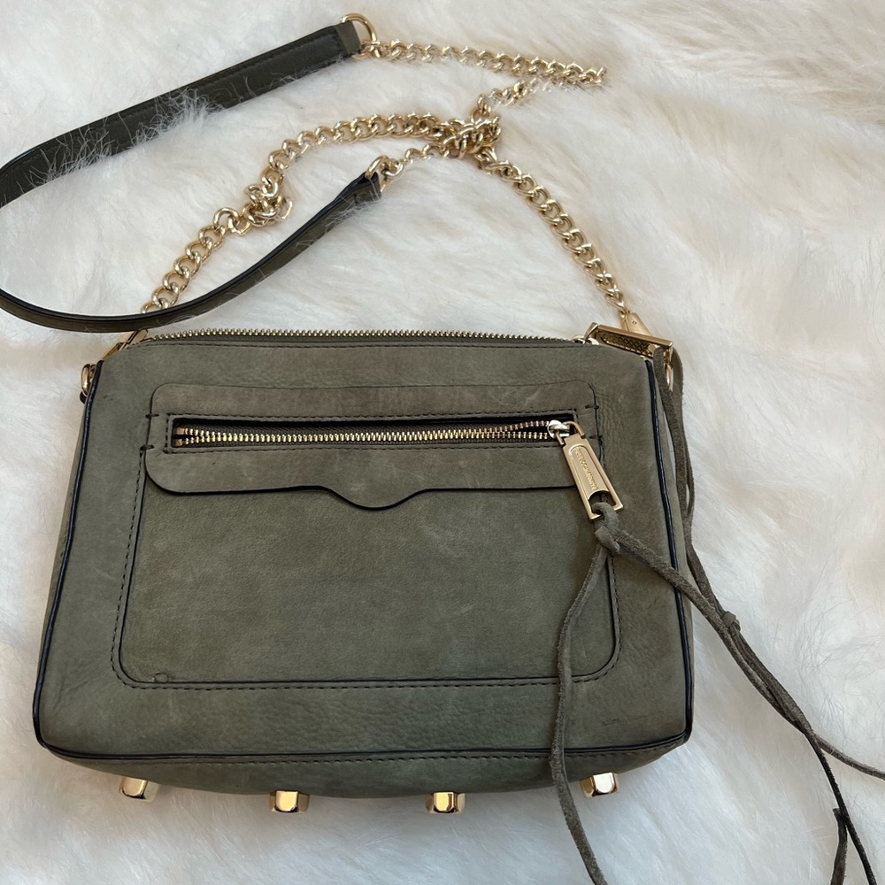 Arm green Rebecca Minkoff suede crossbody